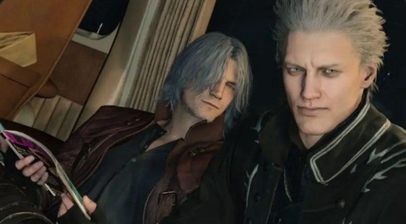 Создать мем: dmc 5 вергилий, dmc 5 vergil, dmc 5