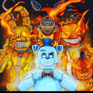 Создать мем: фнаф, аниматроники, five night at freddy s