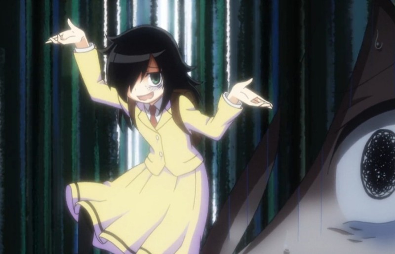 Create meme: anime cute, watamote, anime 