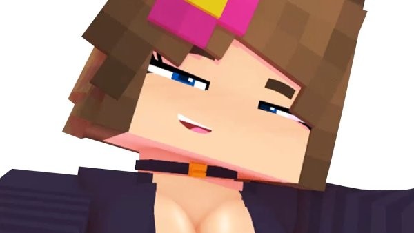 Create meme: a girl in minecraft, jenny minecraft full, minecraft girl