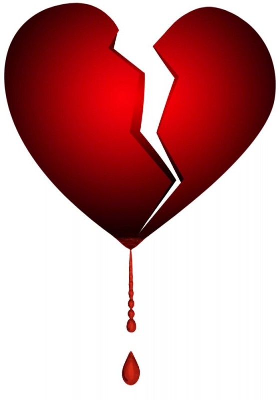 Create meme: broken heart, a broken heart, a broken heart without a background