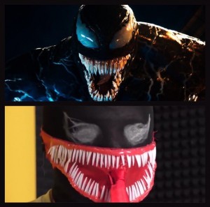 Create meme: venom Tom hardy in the aquarium, venom movie 2018 disk, venom Russian trailer
