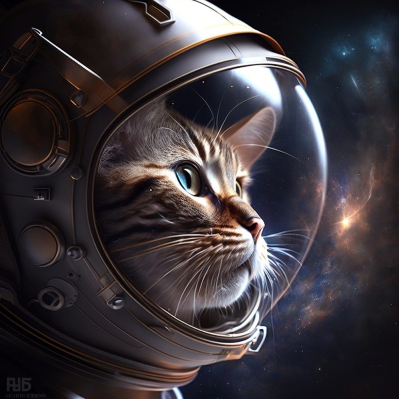 Create meme: the neural network , cats in space, a cat in space