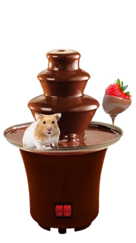 Create meme: chocolate fountain fondue, chocolate fountain, chocolate fondue on a white background