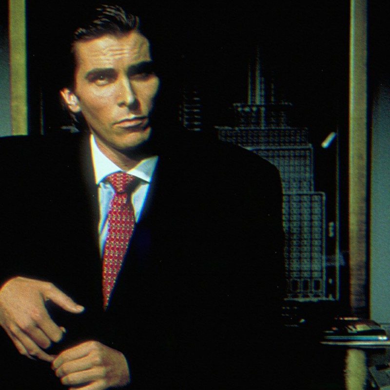 Create meme: American psychopath Patrick Bateman, American psycho movie 2000, christian bale american psycho