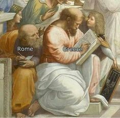 Create meme: raphael school of athens, the school of Athens Raphael fragments, The Athenian school of Raphael Pythagoras