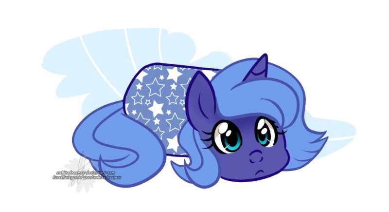 Create meme: Pony moon is small, Princess Luna is small, MLP Princess Moon