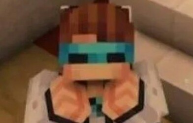 Create meme: lololoshka, lololoshka without glasses, lololoshka minecraft