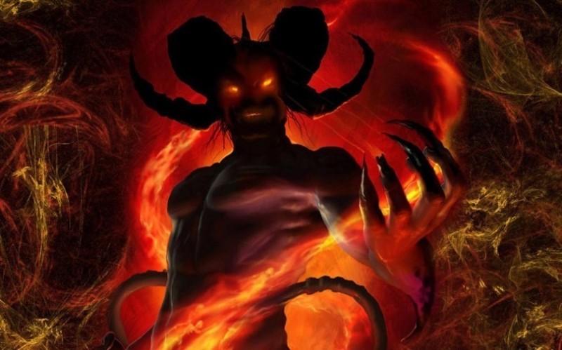 Создать мем: шайтан демон, демон сатана, ад дьявол