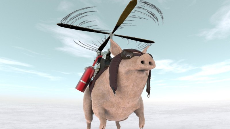 Create meme: dji drone, pig , pig with wings