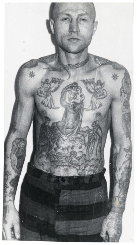 Create meme: tattoos of convicts, prison tattoos, thieves' tattoos and their meaning