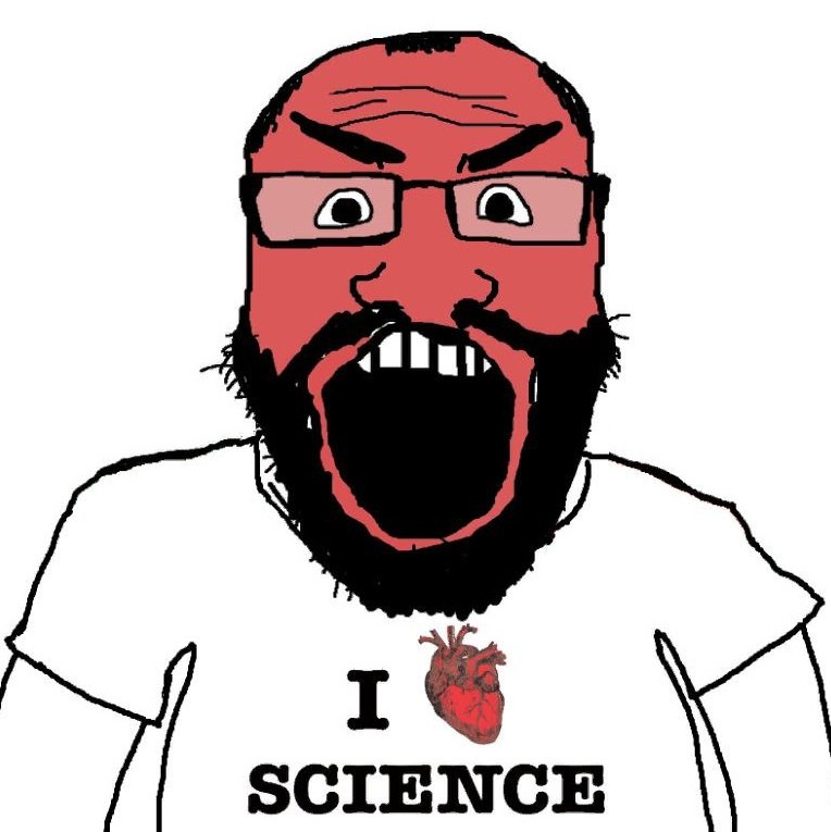 Create meme "soyjak science, wojak with a beard, soyboy wojak unhappy