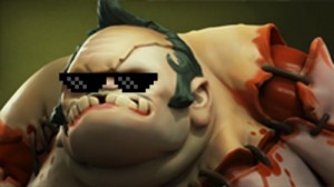 Create meme: PUDGE DEAL WITH IT