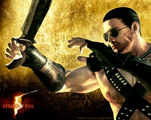 Создать мем: resident evil 5 gold edition крис, resident evil 5 chris redfield warrior, барри бертон resident evil 5