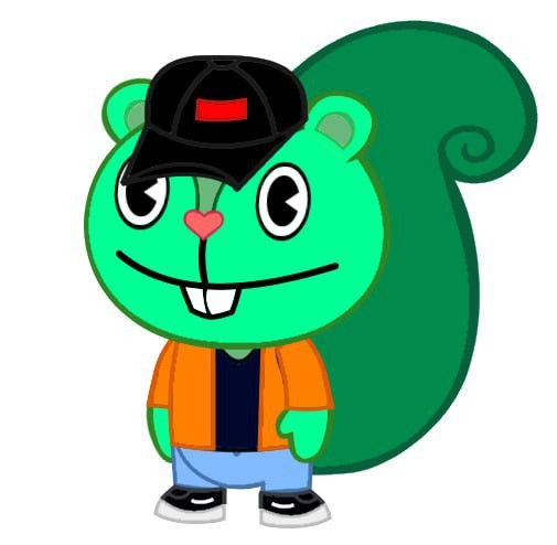 Create meme: happy tree friends flippy, happy three friends natty, flippy 