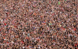 Create meme: a lot of people, millions of people, a crowd of people