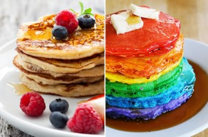 Create meme: pancakes and fritters, pictures of pancakes for Breakfast, colorful pancakes