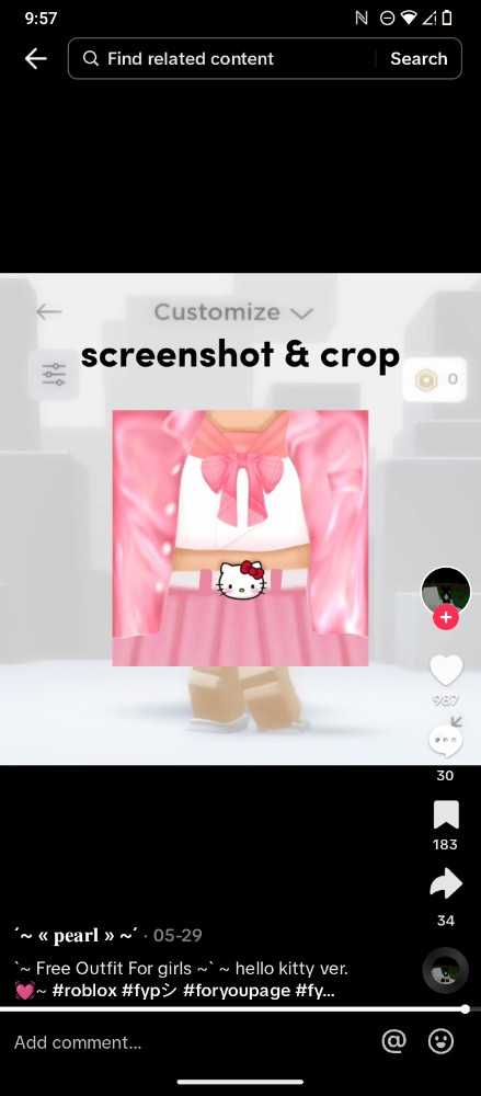 Create meme t-shirt roblox cute pink with white, screenshot