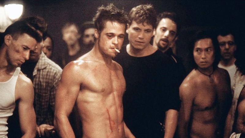 Create meme: nonton, Tyler durden, Brad pitt fight club torso