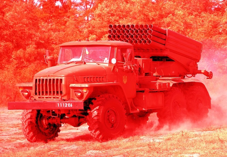 Create meme: ural 4320 bm 21, grad MLRS , multiple launch rocket system