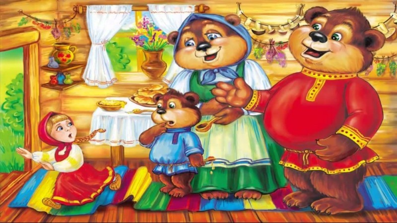 Create meme: fairy tale masha and the three bears, masha and the three bears a fairy tale for kids, masha from the fairy tale three bears