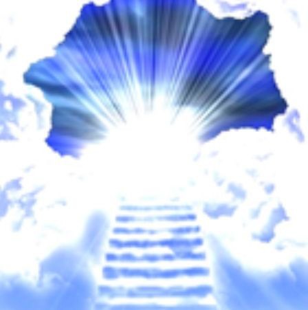 Create meme: stairway to heaven, Light from heaven, stairway to the clouds background
