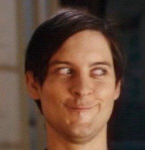 Create meme: Tobey Maguire smile, meme Tobey Maguire, Tobey Maguire