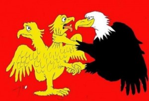 Создать мем: птица, coat of arms, США фашистов подлая империя