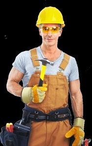 Create meme: construction worker, master for an hour, finisher