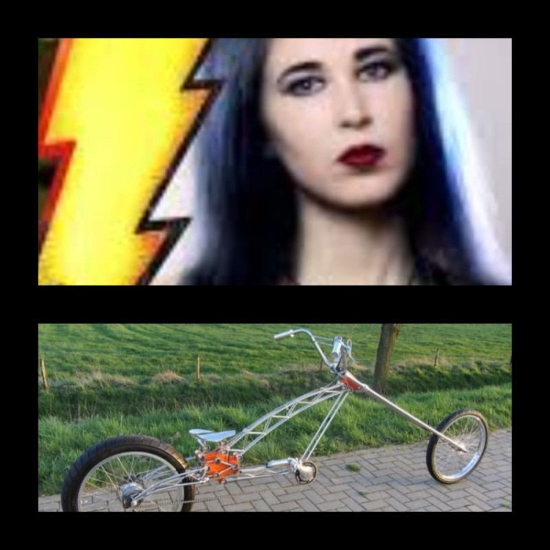 Create meme: the bike is unusual, bike , custom bike