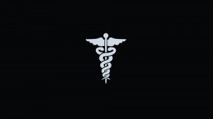 Create meme: the symbol of medicine, medicine on black background Wallpaper, nursing logo