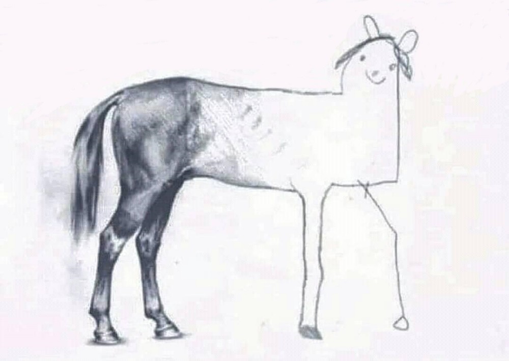 Horse Drawing Meme Template