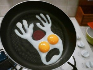 Create meme: good morning, scrambled eggs for Breakfast, original scrambled eggs