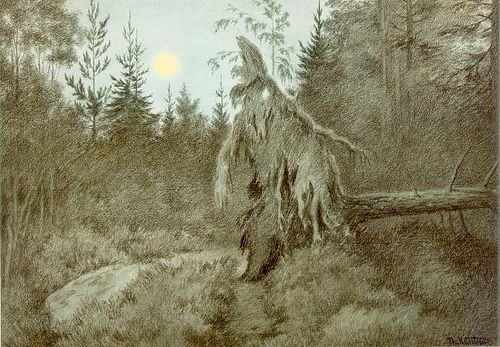 Create meme: Leshiy Vasnetsov's painting, leshiy vasnetsov, theodor kittelsen