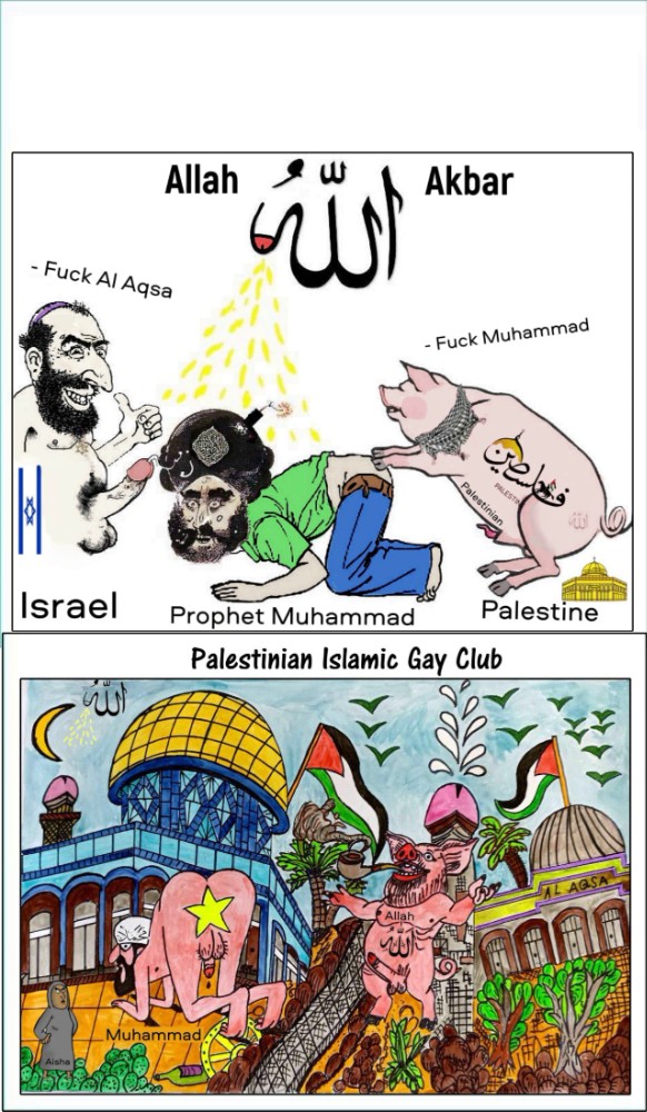 Create meme: cartoons, caricatures of Islam, The religion of the Jews