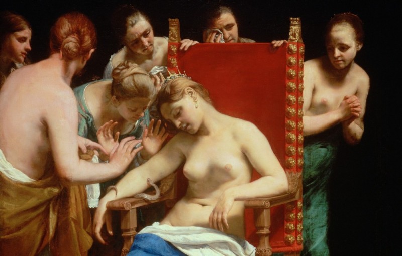 Create meme: Guido Cagnacci 1601-1663, Guido Cagnacci, Guido Cagnacci The death of Cleopatra