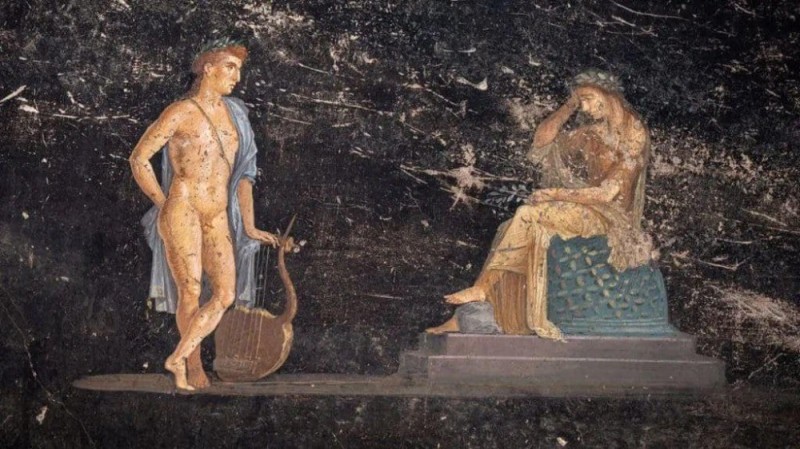 Создать мем: античные фрески в национальный музей рима, помпеи стабии фрески, древний рим помпейская фреска стиль