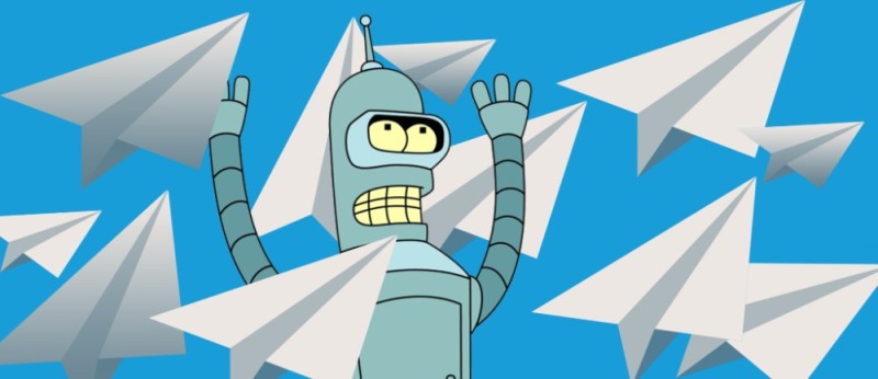 Create meme: telegram robot, telegram bot, futurama Bender