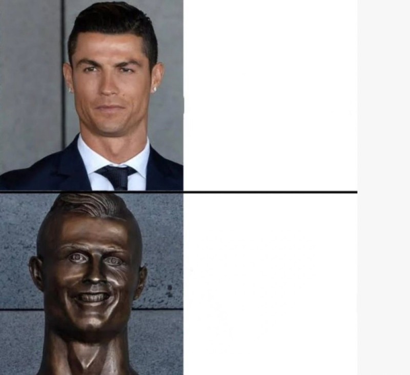Create meme: bust Ronaldo, a statue of Ronaldo, Ronaldo 