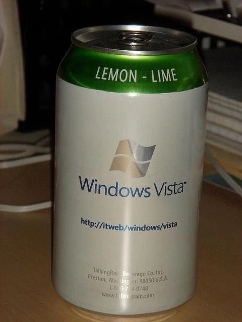 Create meme: windows drink, drink windows vista, windows 95 drink