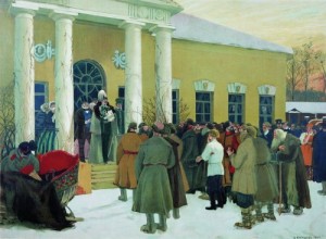 Create meme: the emancipation of the peasants, the peasants, b Kustodiev