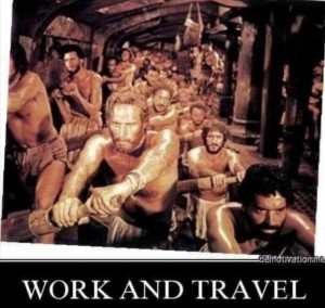 Create meme: charlton heston, galley, slave