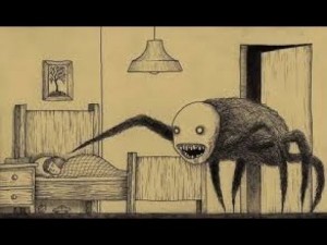 Создать мем: jihn monster, страшные монстры, рисунки монстров