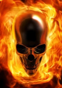Create meme: fire, Ghost rider, flaming skull animation