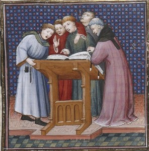 Создать мем: чтение в средневековье, григорианский хорал музыкальный символ средневековья, средневековье