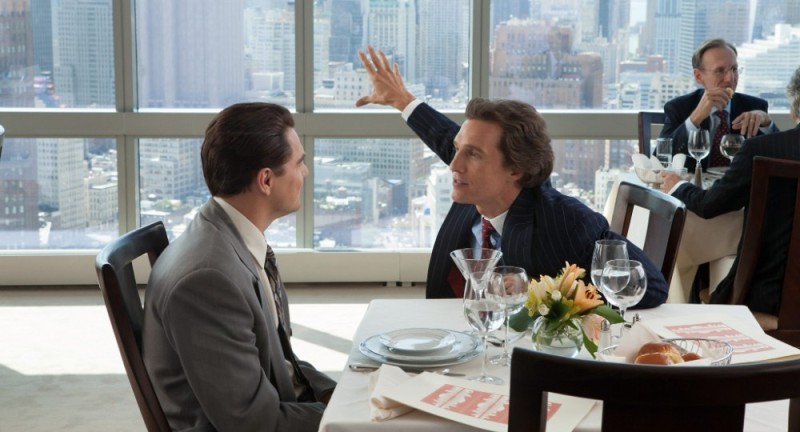 Create meme: McConaughey wolf of wall street, Matthew McConaughey is the Wolf of Wall Street, dicaprio wall street