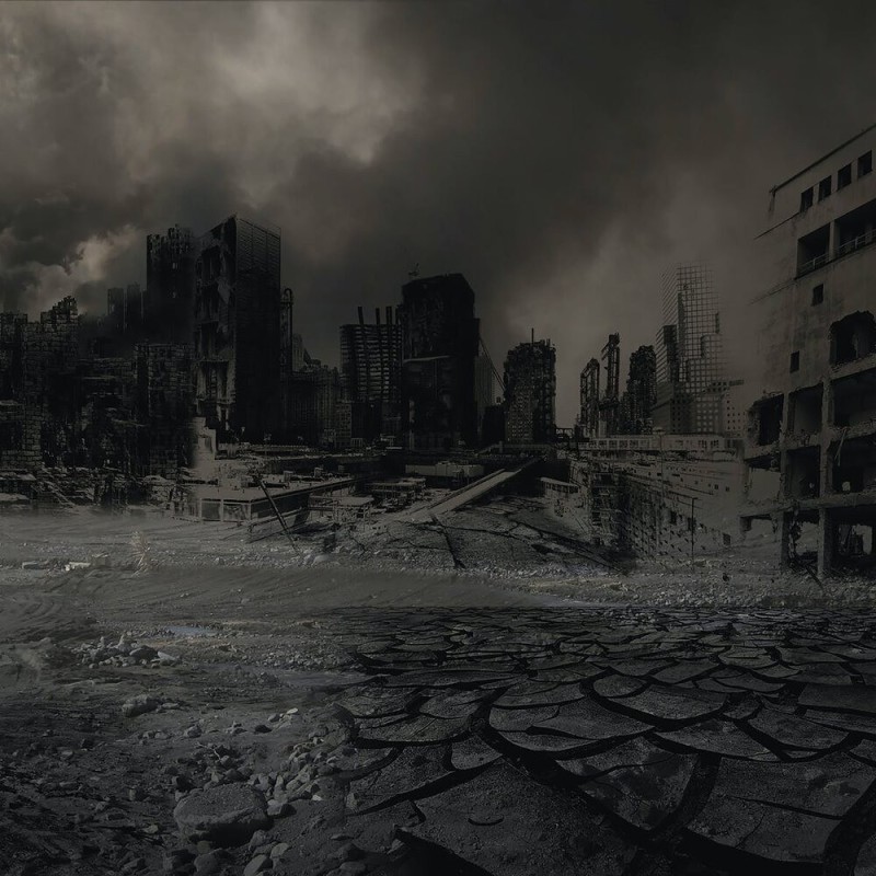 Create meme: apocalypse city, post-apocalypse city, the ruined city