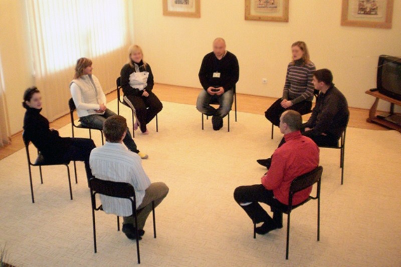 Create meme: alcoholics anonymous meeting, group psychotherapy, psychological rehabilitation center