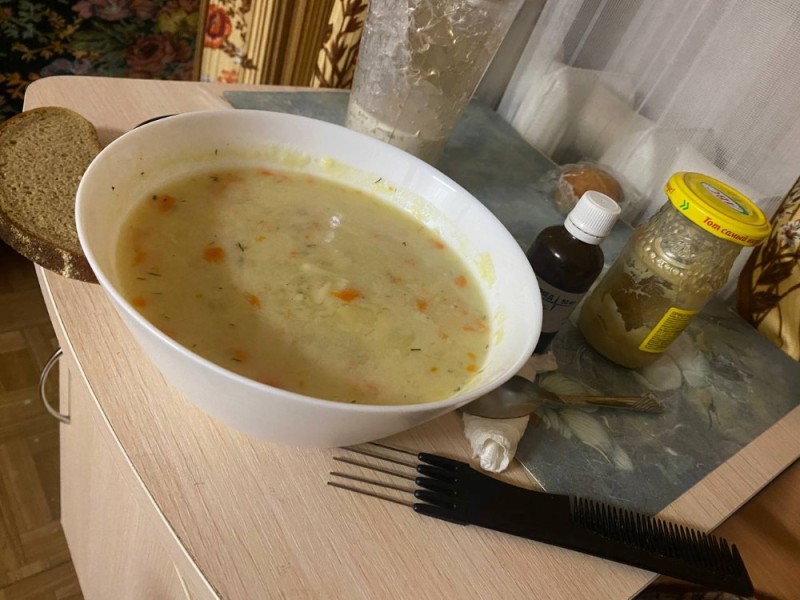 Create meme: soup with cheese, soup , delicious soup