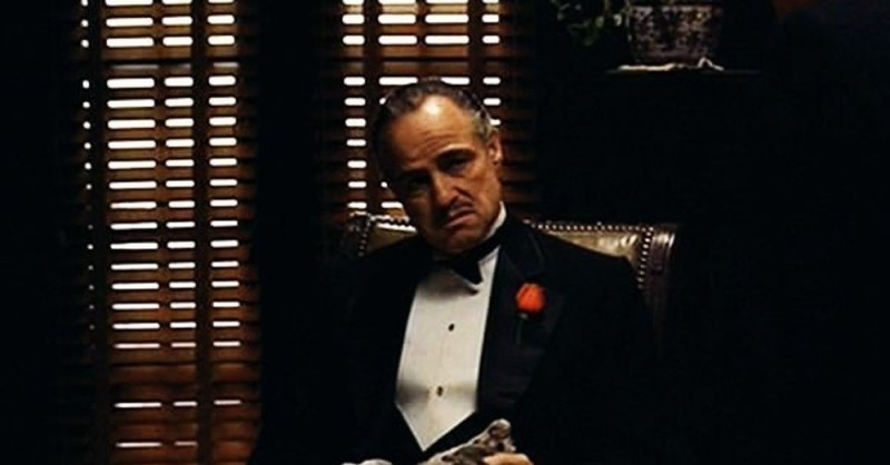 Create meme: meme godfather without respect, the godfather no respect, The godfather of the Corleone cabinet